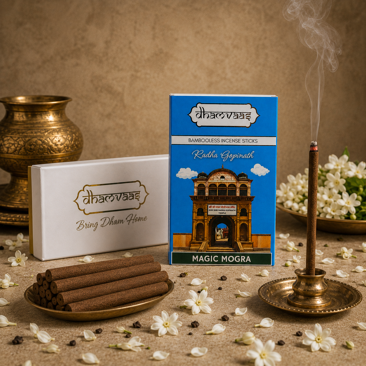 Radha Gopinath Magic Mogra Bambooless Dhoop Sticks (30 Sticks)