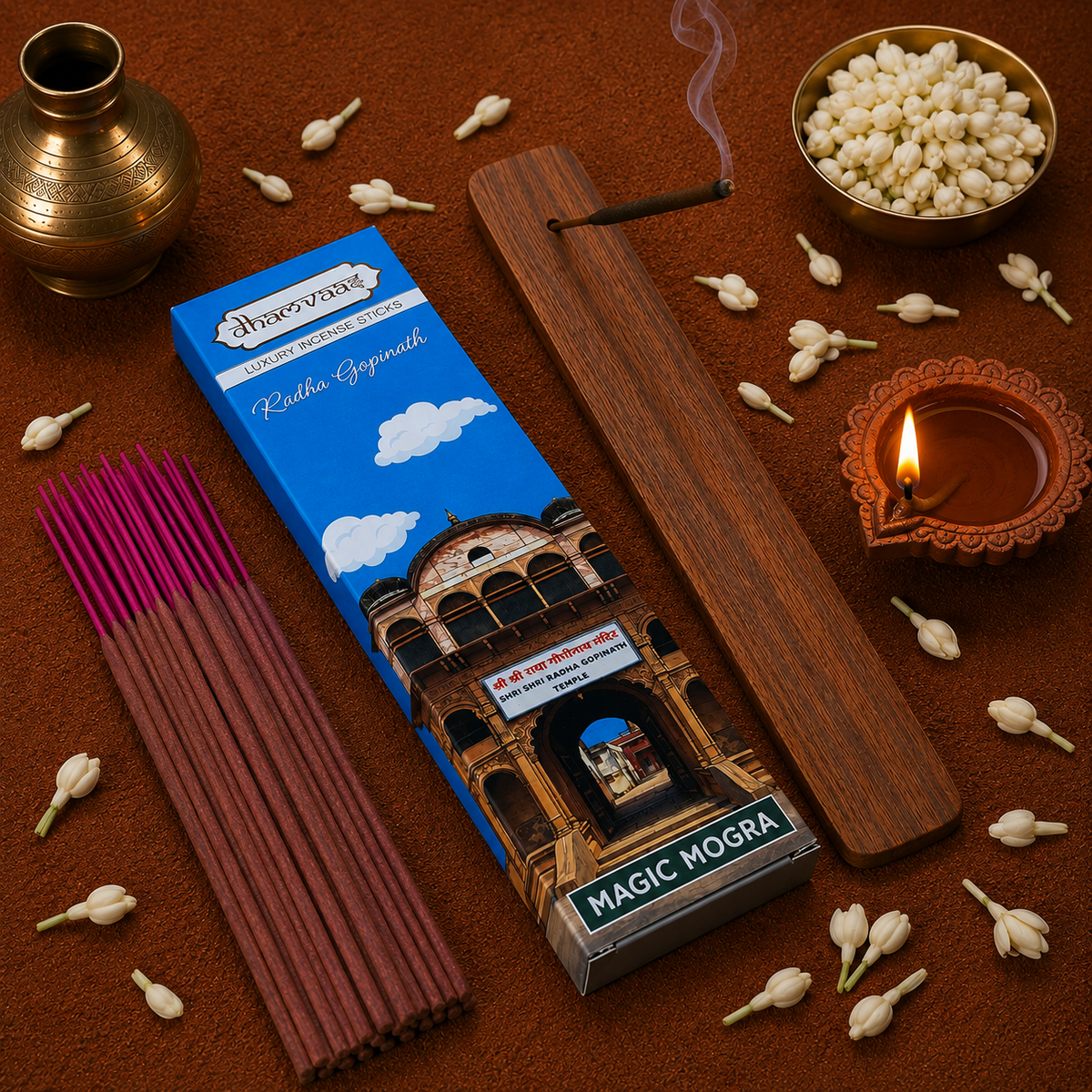 Radha Gopinath Magic Mogra Incense Sticks (20 Sticks)