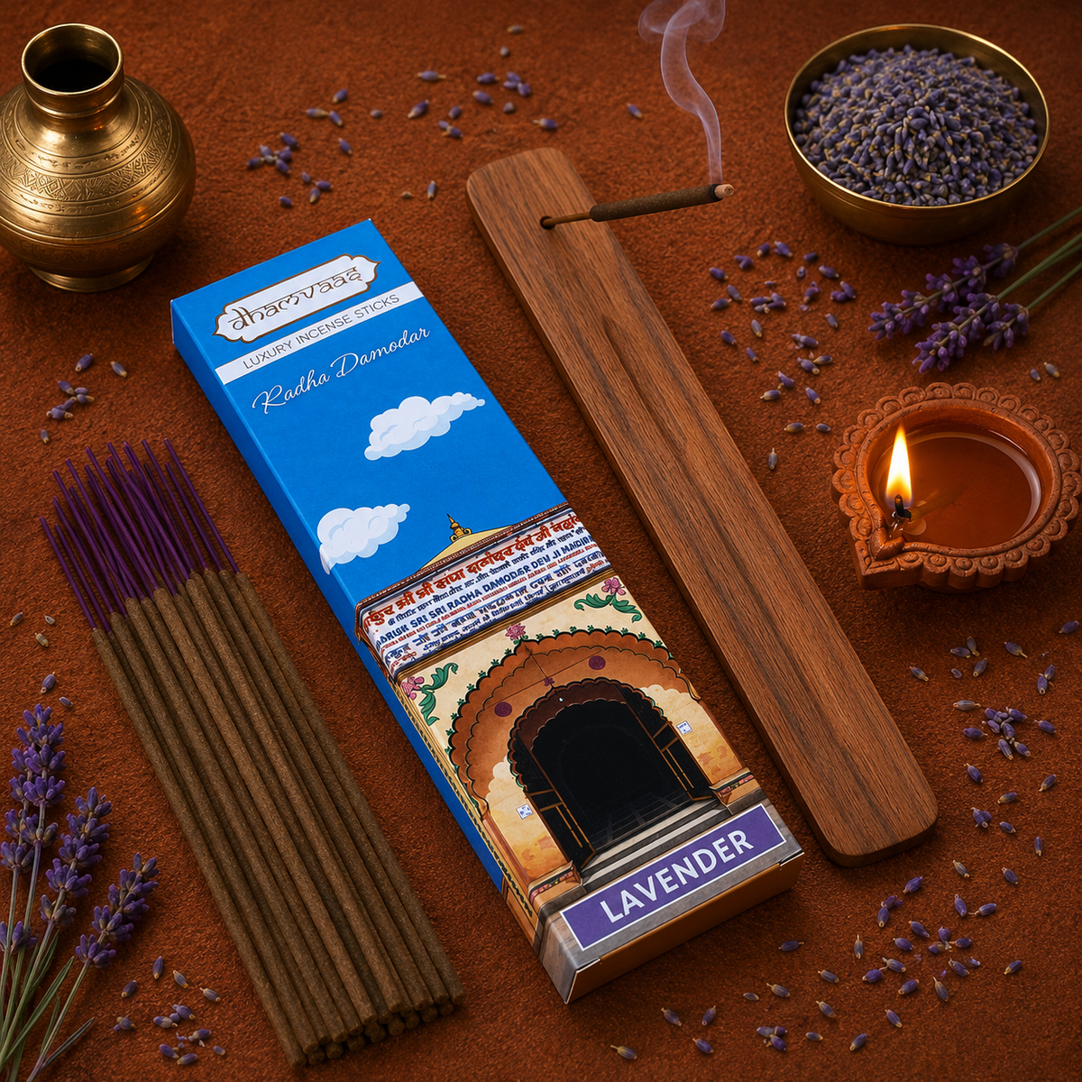Radha Damodar  Lavender Incense Sticks (20 Sticks )