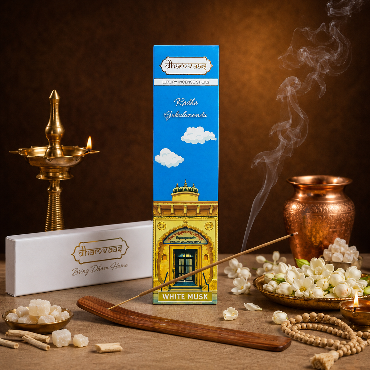 Radha Gopinath Magic Mogra Incense Sticks (40 Sticks)