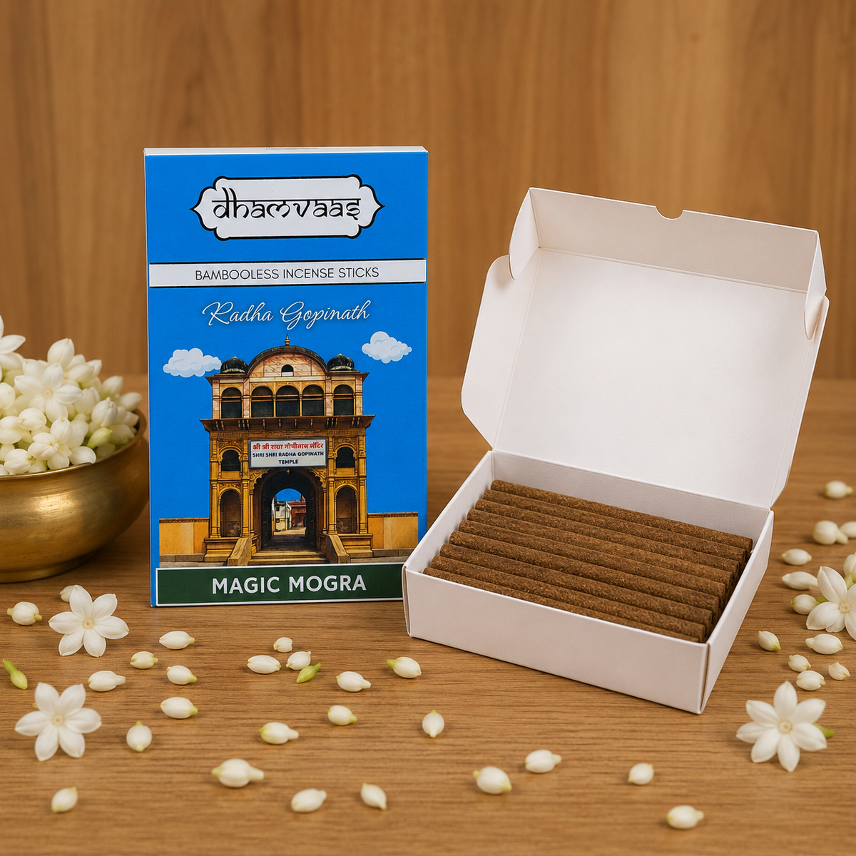 Radha Gopinath Magic Mogra Bambooless Dhoop Sticks (20 Sticks)
